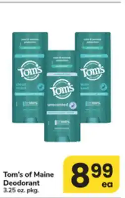 ACME Tom's of Maine Deodorant offer