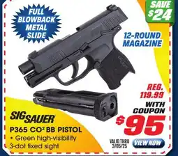 Big 5 Sig Sauer P365 CO2 BB Air Pistol offer