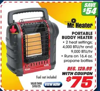 Big 5 Mr. Heater Portable Propane Buddy Heater offer