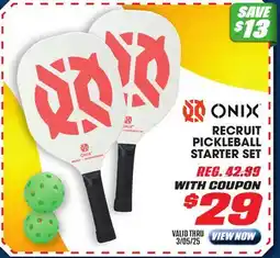 Big 5 Onix Recruit Pickleball Starter Set offer