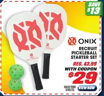 Big 5 Onix Recruit Pickleball Starter Set offer