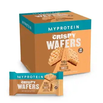 Walmart Myprotein Crispy Vanilla Protein Wafers, 15g Protein, Box of 10 offer