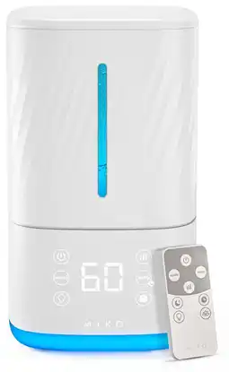 Walmart Miko Humidifier Cool & Warm Mist, Ultrasonic, Water Filter, Essential Oils, Smart Remote Control offer