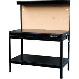 Walmart WORKPRO Multi-Purpose 48-inch Workbench with Work Light, 3302 offer