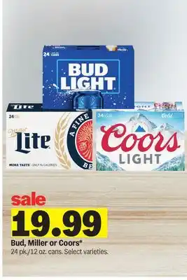 Meijer Bud, Miller or Coors offer