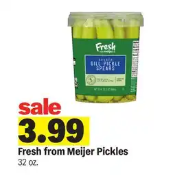 Meijer Fresh from Meijer Pickles offer