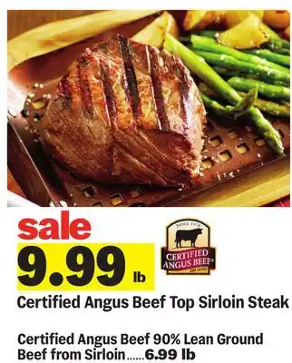 Meijer Certified Angus Beef Top Sirloin Steak offer