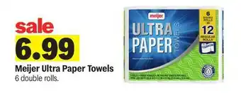 Meijer Meijer Ultra Paper Towels offer