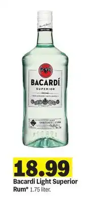 Meijer Bacardi Light Superior Rum offer