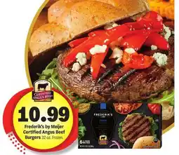 Meijer Frederik's by Meijer Certified Angus Beef Burgers offer