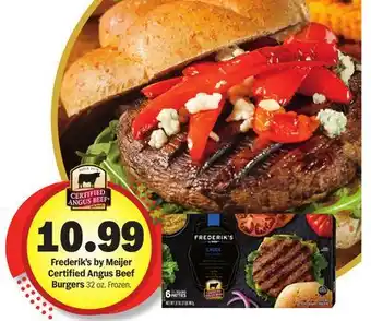 Meijer Frederik's by Meijer Certified Angus Beef Burgers offer