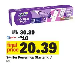 Meijer Swiffer Powermop Starter Kit offer