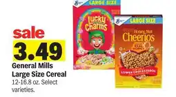 Meijer General Mills Large Size Cereal offer