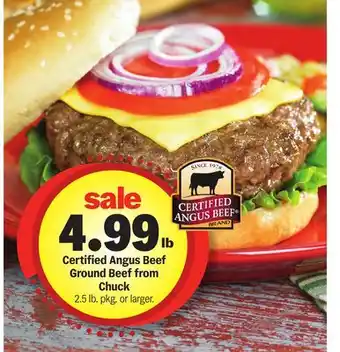 Meijer Certified Angus Beef Ground Beef from Chuck offer