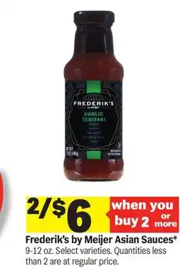 Meijer Frederik's by Meijer Asian Sauces offer