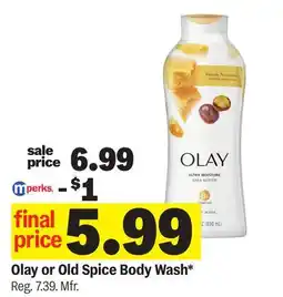 Meijer Olay or Old Spice Body Wash offer