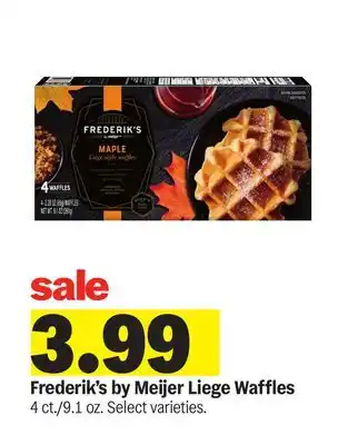 Meijer Frederik's by Meijer Liege Waffles offer