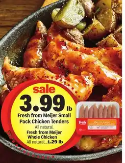 Meijer Fresh from Meijer Small Pack Chicken Tenders offer