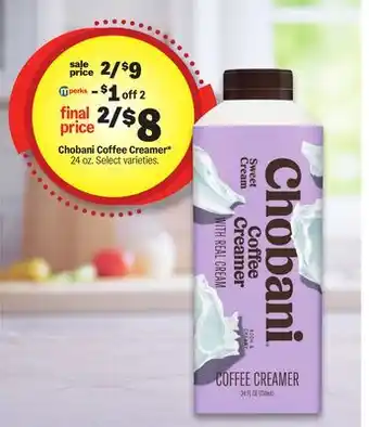 Meijer Chobani Coffee Creamer offer