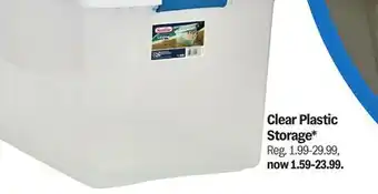 Meijer Clear Plastic Storage offer