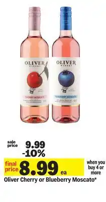 Meijer Oliver Cherry or Blueberry Moscato offer