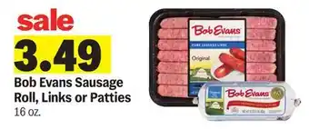 Meijer Bob Evans Sausage Roll, Links or Patties offer