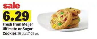 Meijer Fresh from Meijer Ultimate or Sugar Cookies offer