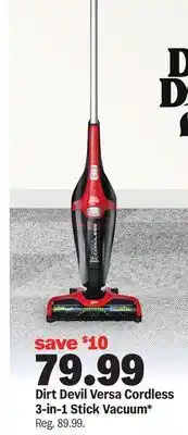 Meijer Versa Cordless 3-in-1 Stick Vacuum offer