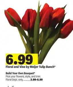 Meijer Floral and Vine by Meijer Tulip Bunch offer