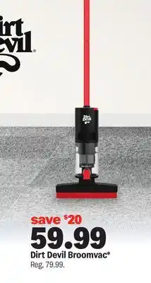 Meijer Dirt Devil Broomvac offer