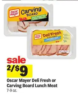 Meijer Oscar Mayer Deli Fresh or Carving Board Lunch Meat offer