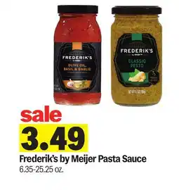 Meijer Frederik's by Meijer Pasta Sauce offer