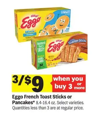 Meijer Eggo French Toast Sticks or Pancakes offer