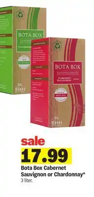 Meijer Bota Box Cabernet Sauvignon or Chardonnay offer