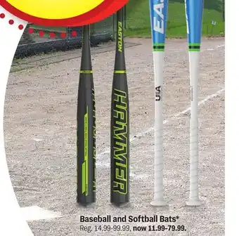 Meijer Baseball and Softball Bats offer