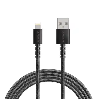 Walmart Anker PowerLine Select+ Lightning Cable Black (6ft) offer