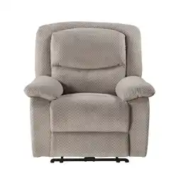 Walmart Serta Push-Button Power Recliner with Deep Body Cushions, Upholstered, Multiple Colors offer