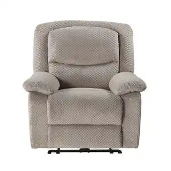 Walmart Serta Push-Button Power Recliner with Deep Body Cushions, Upholstered, Multiple Colors offer