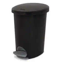 Walmart Sterilite 2.6 Gallon Ultra StepOn Trash Can, Plastic, Bathroom, Black Trash Can offer