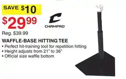 Dunham's Sports CHAMPRO WAFFLE-BASE HITTING TEE offer