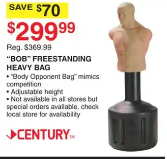 Dunham's Sports CENTURY BOB FREESTANDING HEAVY BAG offer