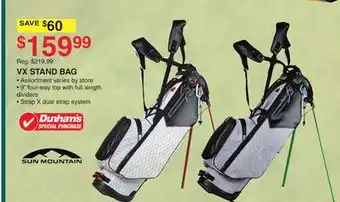 Dunham's Sports VX STAND BAG offer