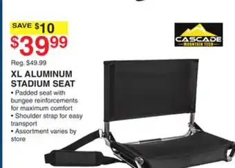 Dunham's Sports XL ALUMINUM STADIUM SEAT offer