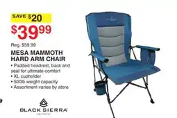 Dunham's Sports MESA MAMMOTH HARD ARM CHAIR offer