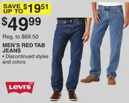 Dunham's Sports MEN'S RED TAB JEANS offer