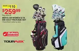 Dunham's Sports MEN'S OR WOMEN'S TX 500 GOLF PACKAGE SET offer