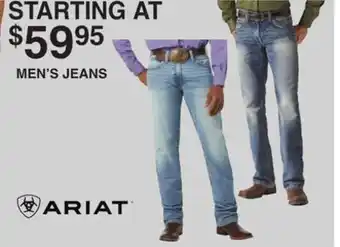 Dunham's Sports ARIAT MEN'S JEANS offer