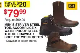 Dunham's Sports MEN'S STRIVER STEEL TOE, ACCOMPLICE X WATERPROOF STEEL TOE OR DRAWBAR offer