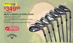 Dunham's Sports MEN'S X SERIES OS STEEL IRONS offer