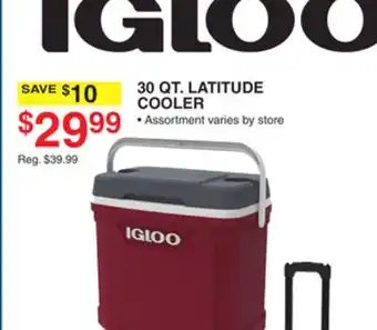 Dunham's Sports IGLOO 30 QT. LATITUDE COOLER offer